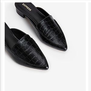 Express Textured Slide Loafer Mules